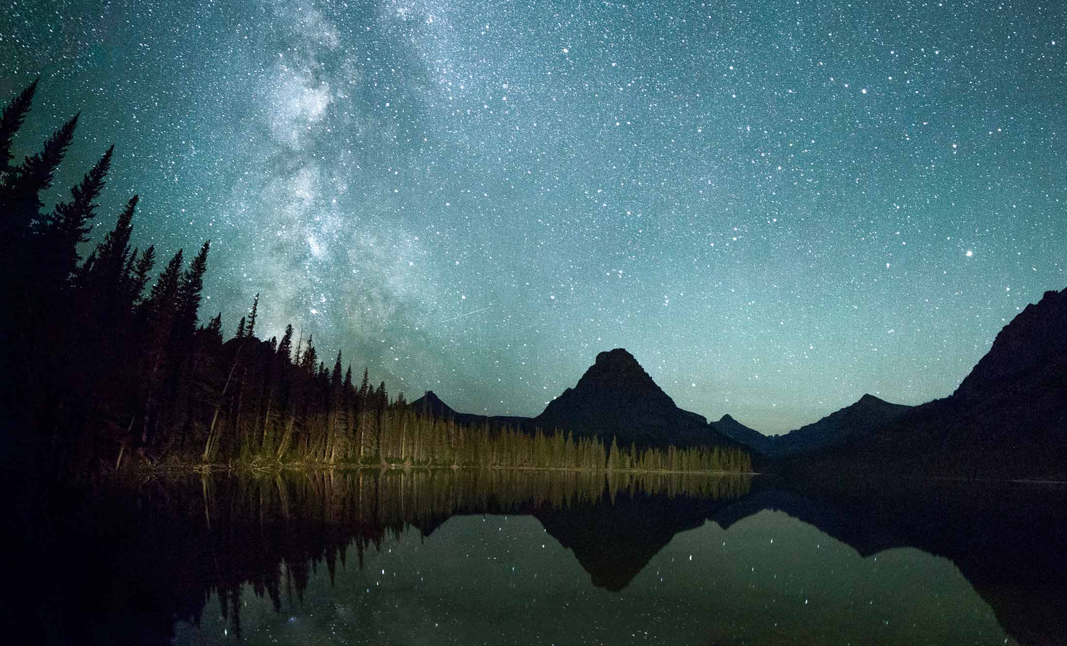 Fall is the perfect time to take a boat tour in Glacier National Park, Montana
