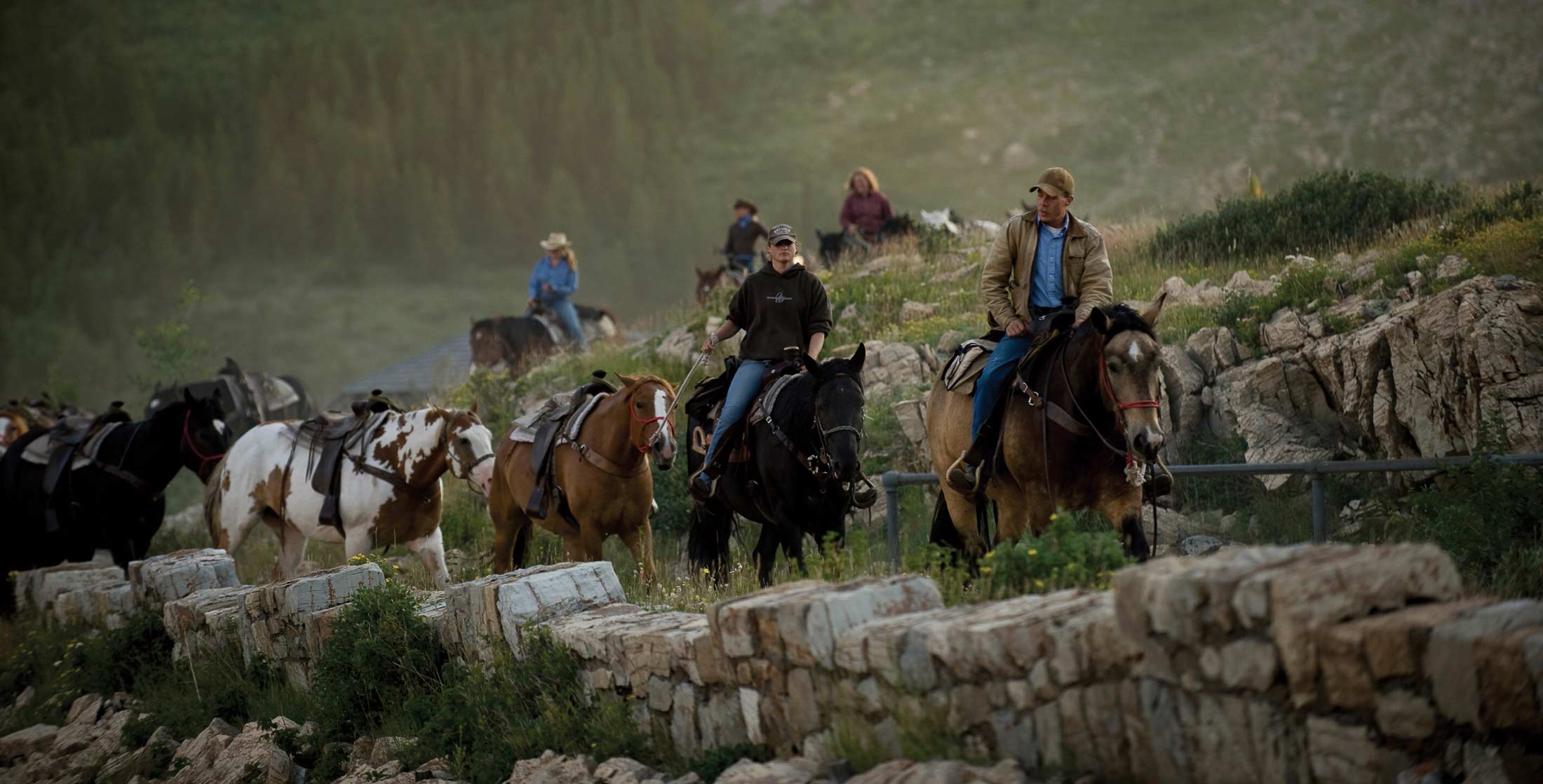 A hiker takes to the fall trails in Glacier National Park, Montana